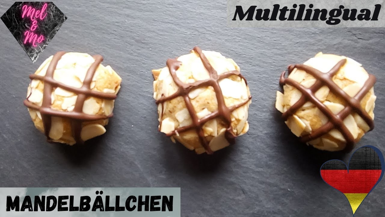 Mandelbällchen | Konfekt | Rezept | Marzipankonfekt (150 Untertitel)