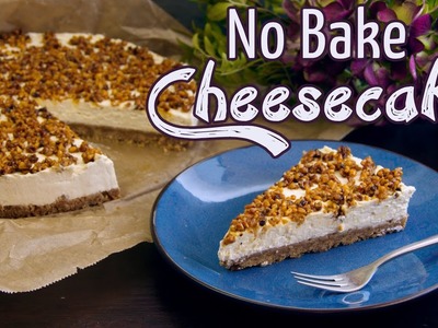 No Bake CHEESECAKE mit Karamell Nüssen | einfache & schnelle Torten [ohne Backen & ohne Gelatine]