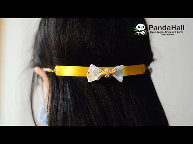 【Pandahall DIY Tutorial】Maskenverlängerungsband aus Band mit Bogen. Mask extension strap