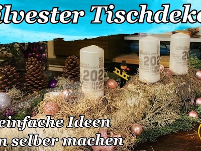 Silvester Tischdeko. Tischdeko mit Ast ????☘️???? Dekoast ( Kerzenhalter ) Tischdeko Weihnachten ????