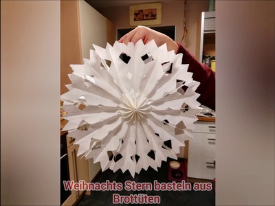 SJP-Tutorial: Weihnachtsstern basteln aus Brottüten