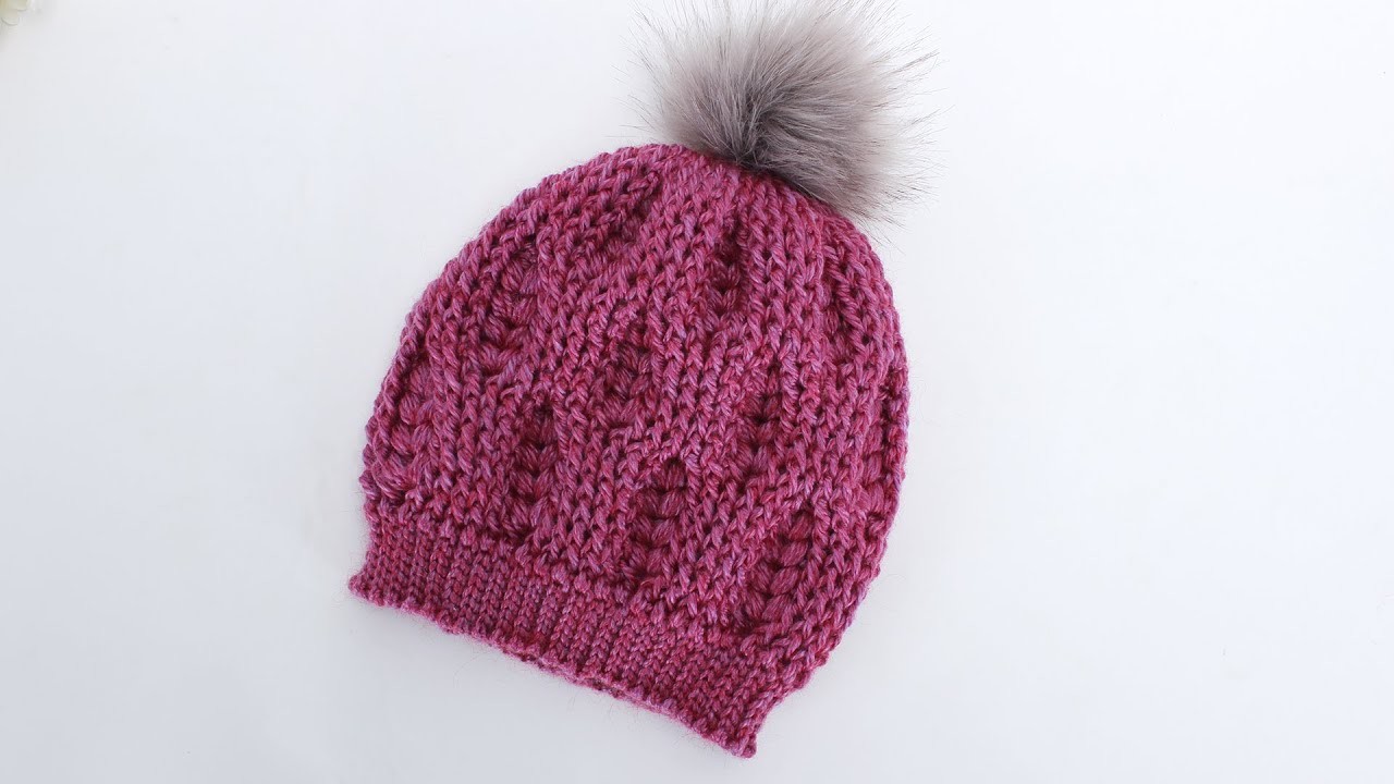 钩针帽子编织 麦穗花型帽子第二集 handmade crochet hat