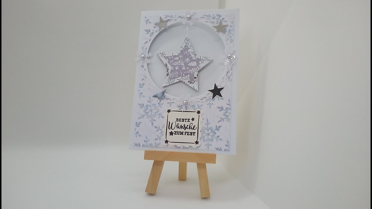 Tutorial - Weihnachtskarte. Spinner Card aus Actionmaterial