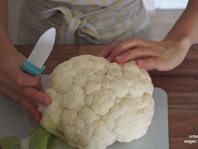Wir machen Blumenkohlsalat