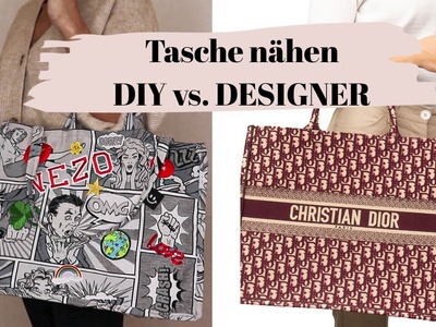 DIY Tote Bag - Christian Dior inspiriert. Tasche nähen. sewing. selber machen. Do it yourself !