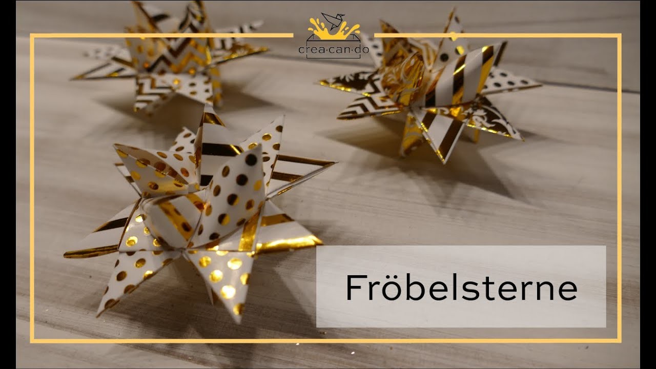 Fröbelsterne falten | einfache Anleitung - Creacando