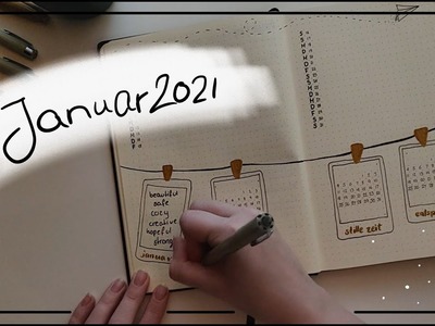 Januar 2021 BuJo Polaroid Setup