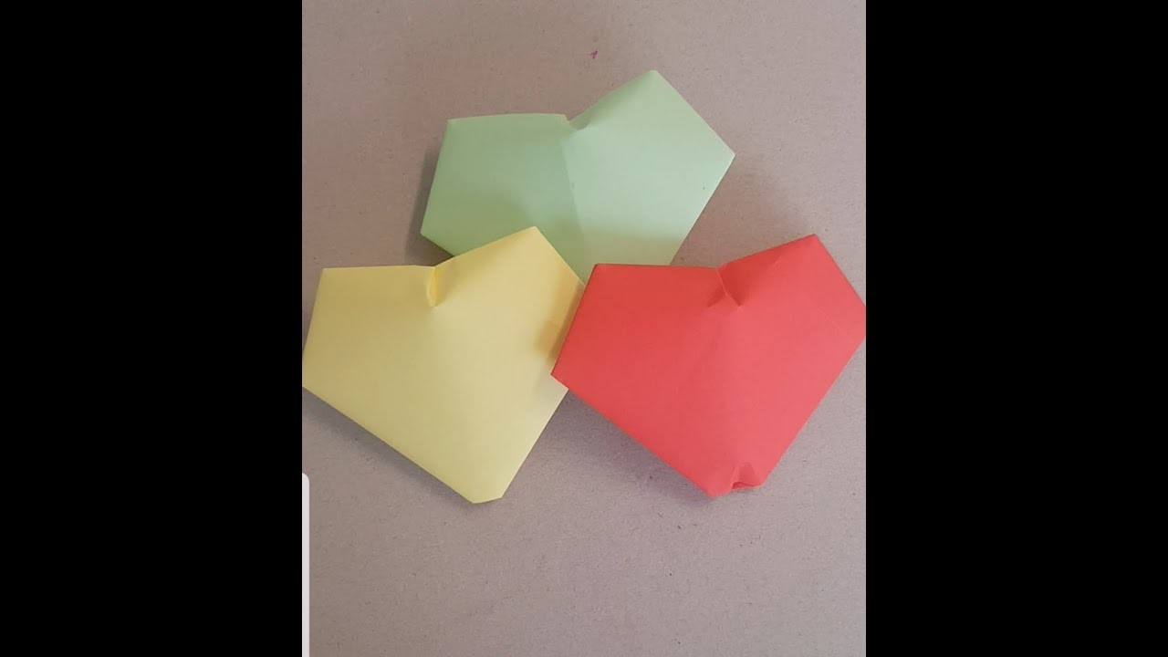 Origami 3D   Herz basteln #1???????? origami 3D  tinker heart #1