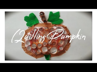 Quilling paper|  Pumpkin craft