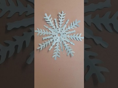 Schneeflocke basteln Form zwei#2 make a snowflake 2#2