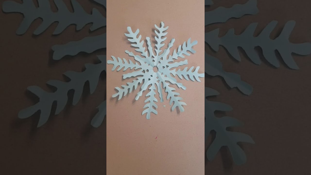 Schneeflocke basteln Form zwei#2 make a snowflake 2#2