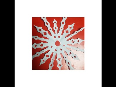 Schneeflocke im Winter basteln #1 snowflake in winter #1