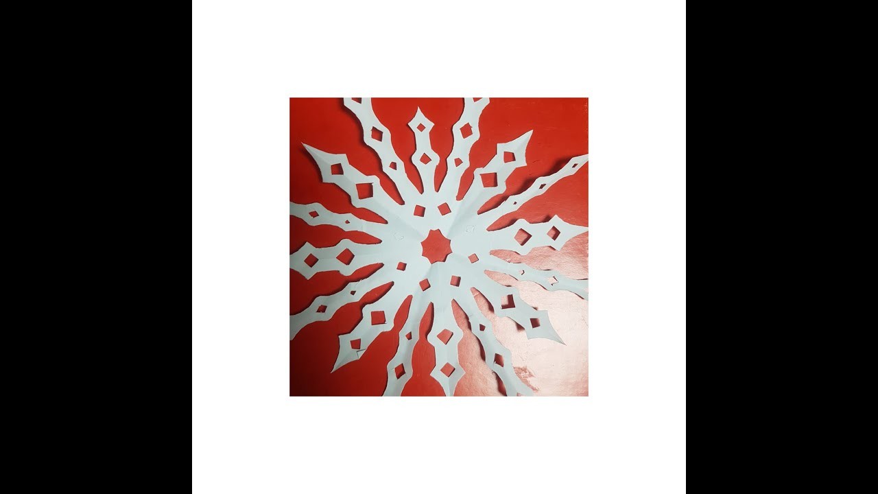 Schneeflocke im Winter basteln #1 snowflake in winter #1