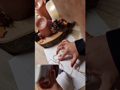 Weihnachtsengel aus Papierdraht, Anleitung auf deutsch.