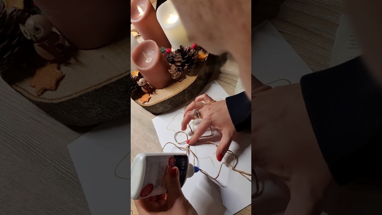 Weihnachtsengel aus Papierdraht, Anleitung auf deutsch.