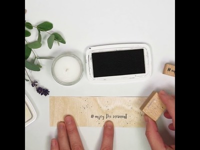 DIY Stamping Tutorial - Teelichthülsen aus Holzpapier