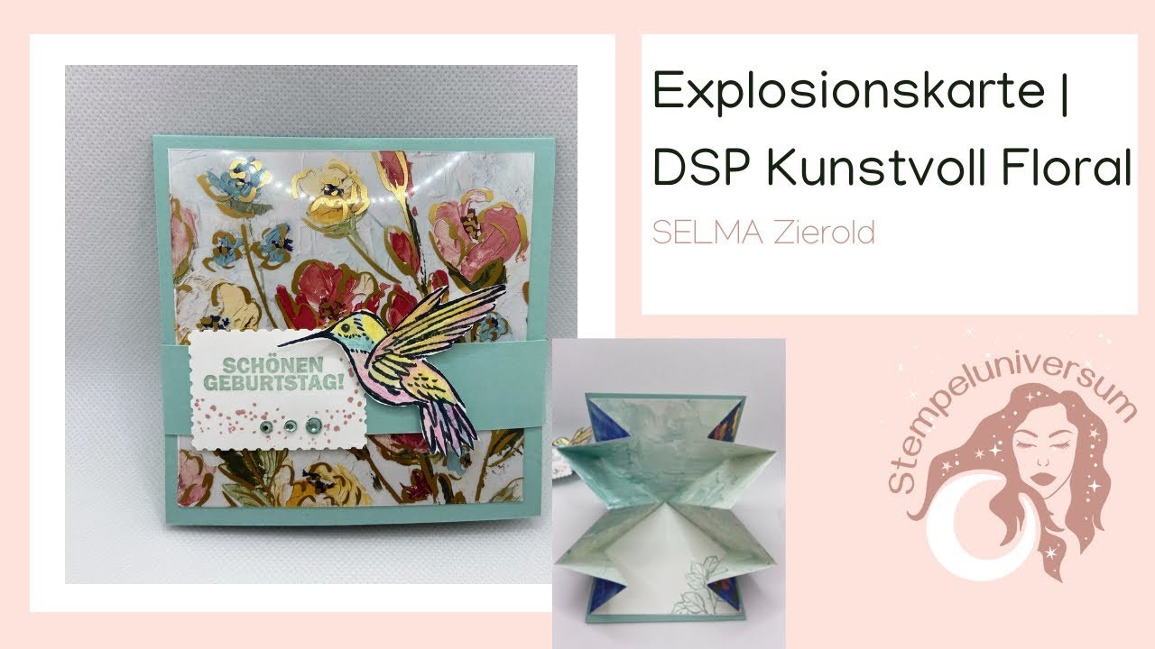 Explosionskarte | DSP Kunstvoll Floral | Stampin‘ Up!