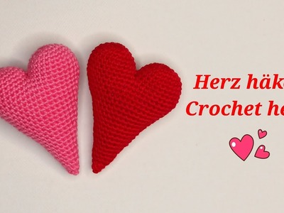 Herz häkeln, Valentinstag, simple crochet heart