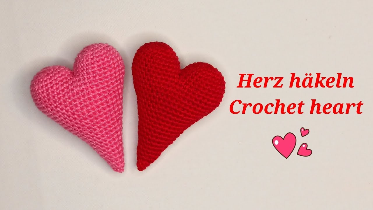 Herz häkeln, Valentinstag, simple crochet heart