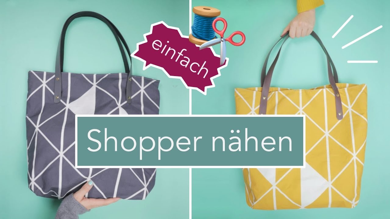 Oilskin Shopper Ona nähen (einfach) | DIY Eule Stoff!!!