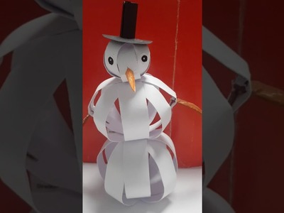 Origami  wie 3D Schneemann einfach  basteln #3 origami 3D make a  snowman#3