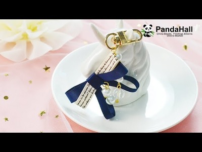【Pandahall DIY Tutorial】Schleife Schlüsselbund. Bowknot Keychain