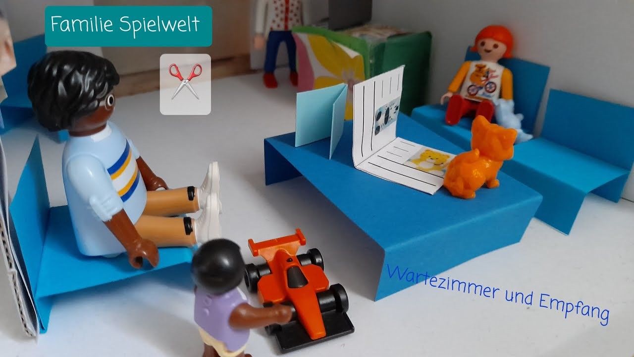 Pimp my Playmobil Film Deutsch Wartezimmer und Empfang# Krankenhaus Einrichtungsserie Teil 2