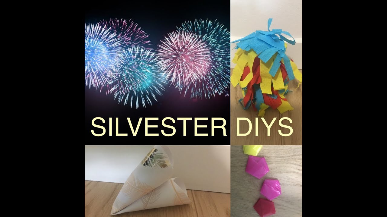 Silvester DIYs ✨. Konfetti Kanone, Glückskekse und Dekosterne