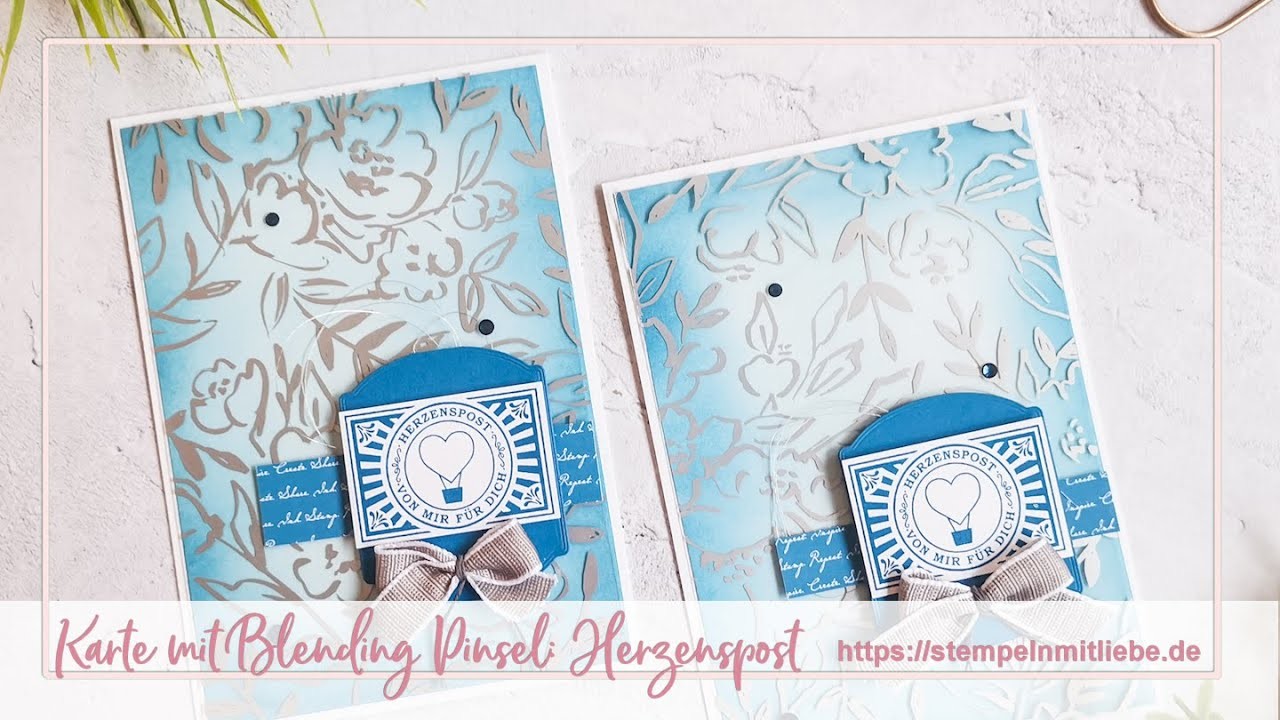 Stampin' Up! | Karte mit Blending Pinsel Herzenspost