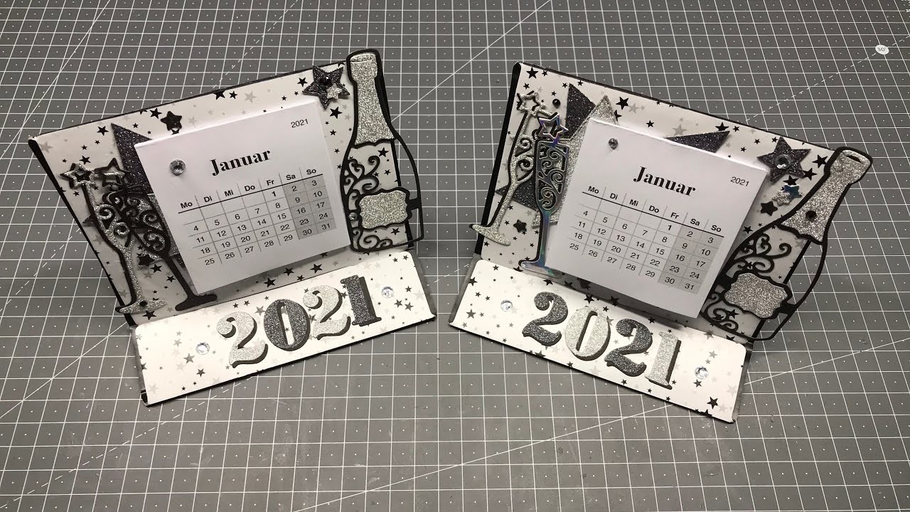 Tutorial: DIY Tischkalender 2021 - Neujahrsgrüße