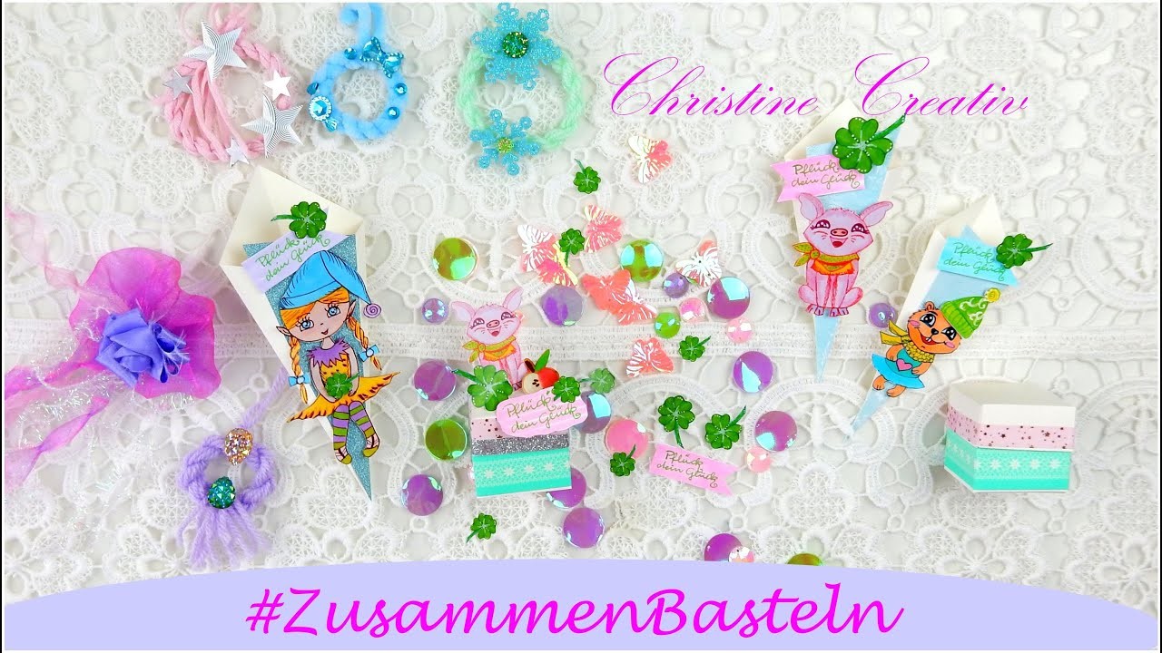 #ZusammenBasteln ????#GlücksKlee ???? #MiniÜBoxBasteln #CraftUpdate #Tutorial #DIY #ChristineCreativ