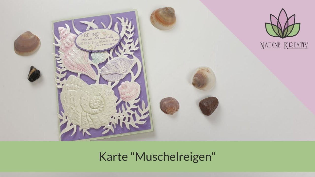 Anleitung Karte Muschelreigen - Stampin' Up! Karten basteln