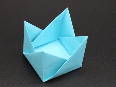 Basteln mit Papier Origami Schachtel DIY selber falten für Geschenk oder Deko [W+]
