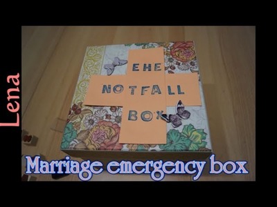 DIY Geschenk zur Hochzeit basteln mit Lena - Ehe Notfall Box - DIY Gift Marriage emergency box DIY
