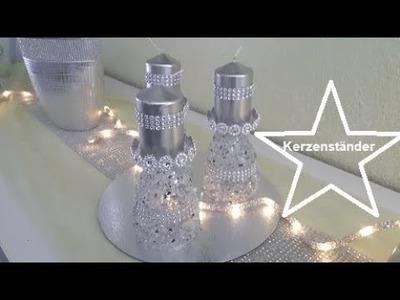 DIY glam home decor, candle holder