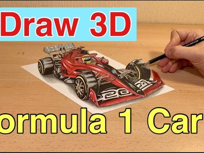 Formula 1 Auto Draw Zeichnen lernen für Anfänger in 3D Zeichnung