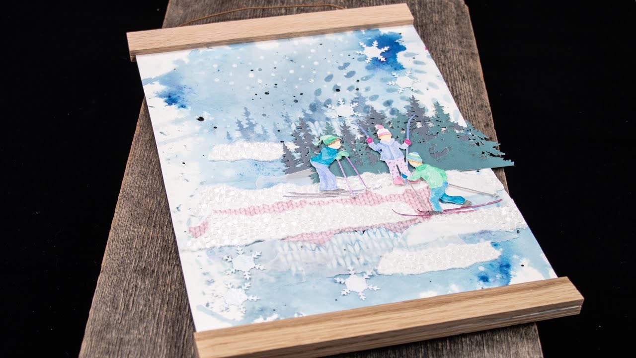 Himmelsperlen Prozessvideo. Monatsbild. Januar. Schneekinder