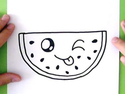 Kawaii Wassermelone Zeichnen von Rizzo Chris