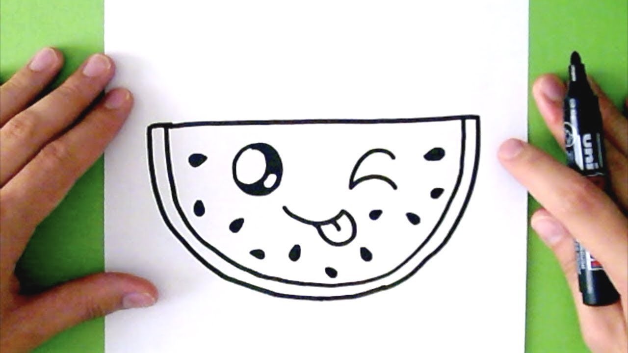 Kawaii Wassermelone Zeichnen von Rizzo Chris