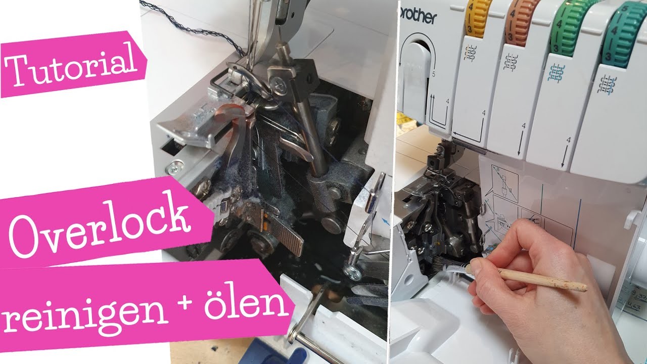 Overlock reinigen + ölen | Overlock Nähmaschine | How to clean a Serger | DIY Tutorial | mommymade