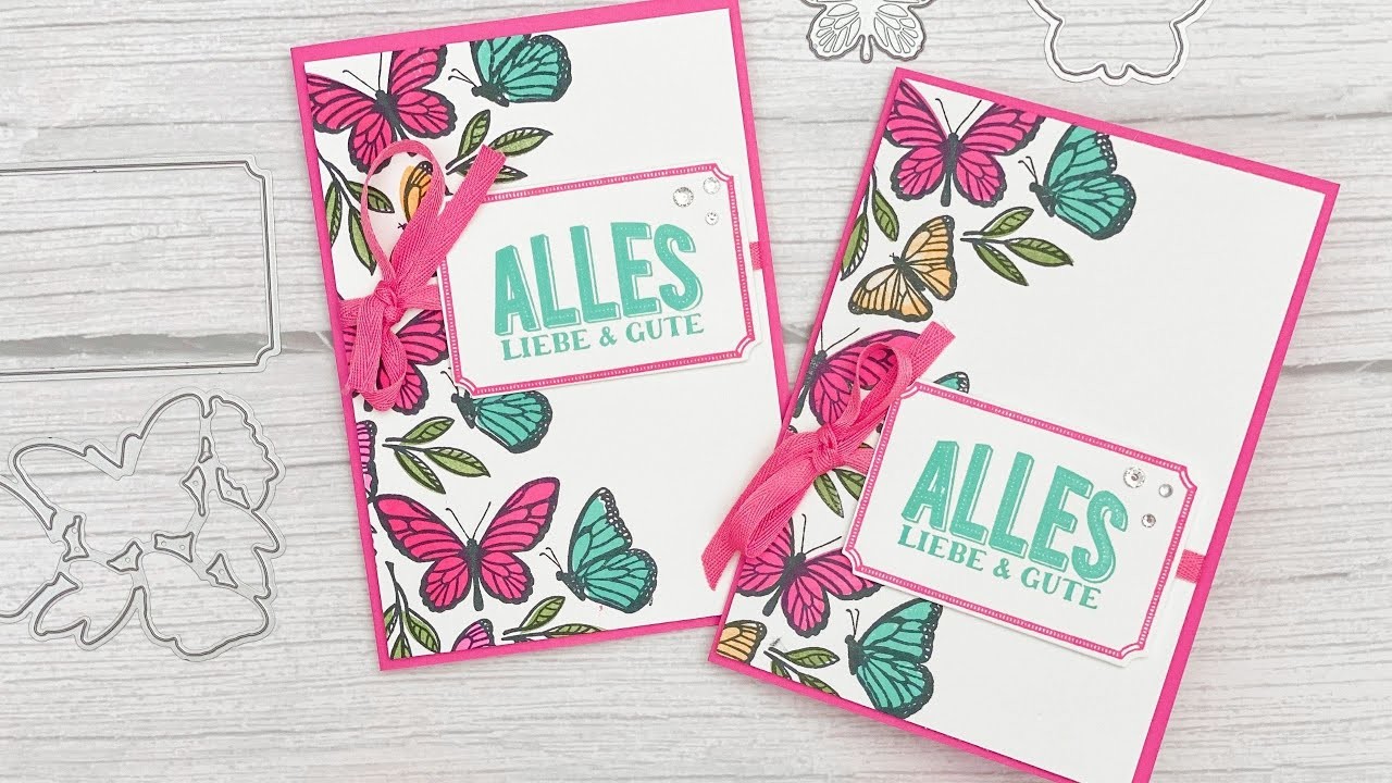 Super easy exklusive Schmetterlingskarte basteln