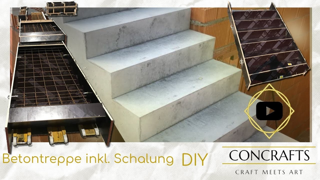 Treppe aus Beton gießen inklusive Schalung selber bauen [DIY. How To]