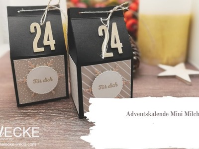 Adventskalender Mini Milchkarton.Weihnachten.Vorfreude.Stampin'Up!