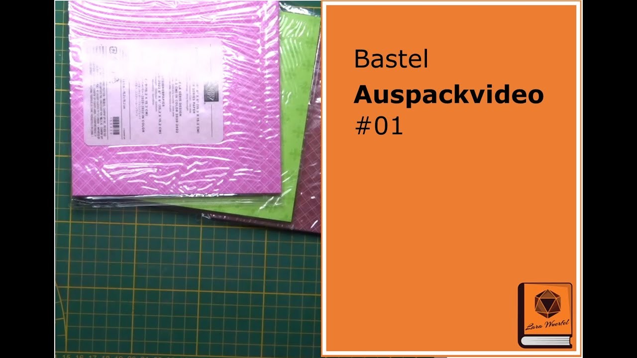 Bastel Auspackvideo #01 mit Papier, Stempel, Stampin Up, Action & Co