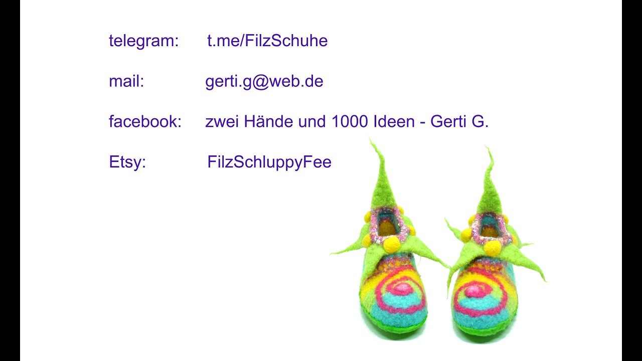 Bommel an Filzschuhe häkeln