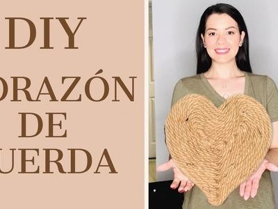 CORAZON DE SAN VALENTIN DIY || CORAZON DIY CON CUERDA O MECATE || CATHY TIPS