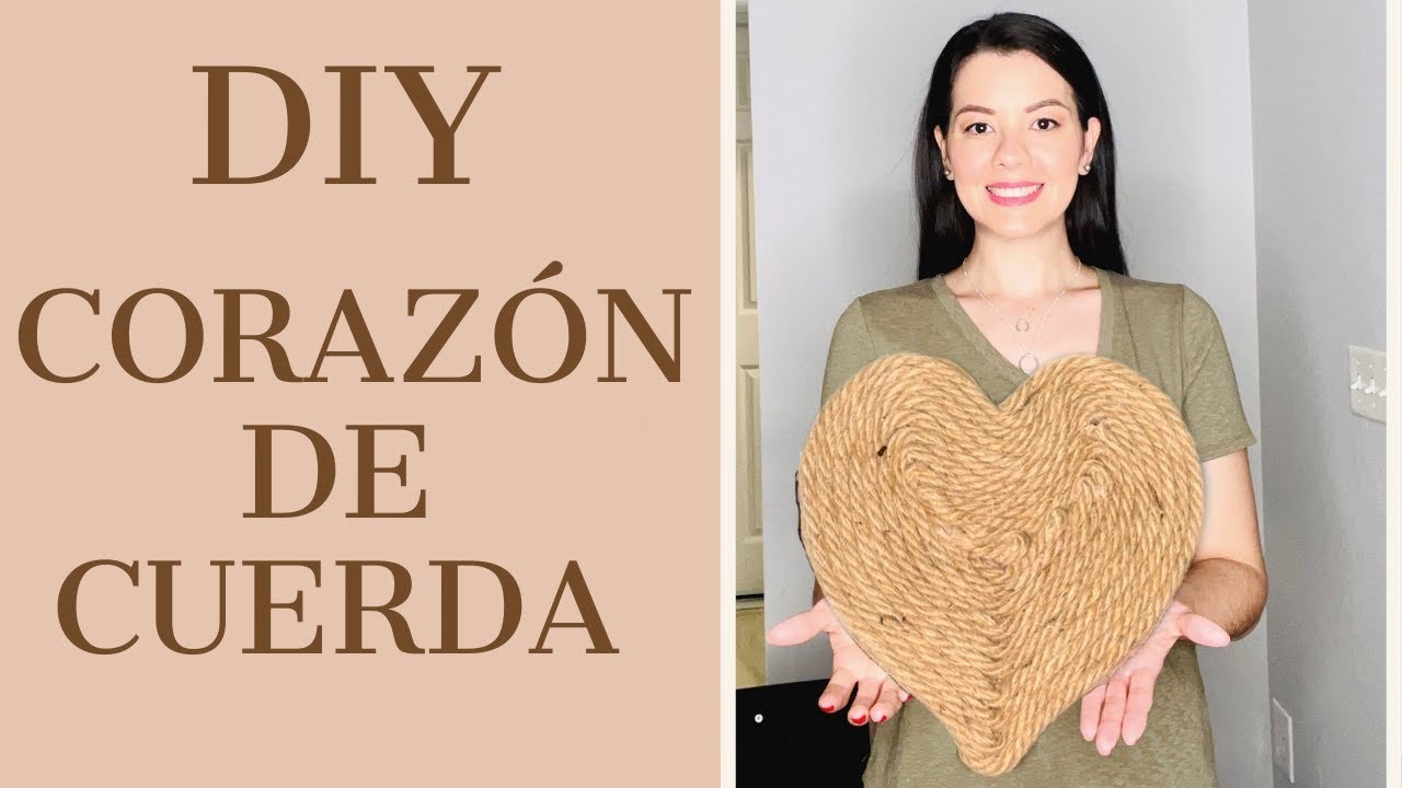 CORAZON DE SAN VALENTIN DIY || CORAZON DIY CON CUERDA O MECATE || CATHY TIPS