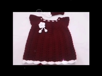 Crochet baby dress häkeln baby Kleid