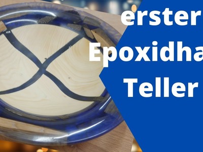 Epoxidharz Teller drechseln