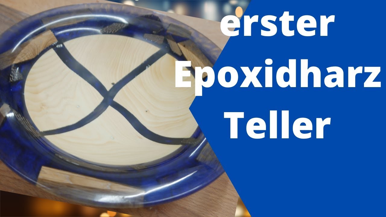 Epoxidharz Teller drechseln